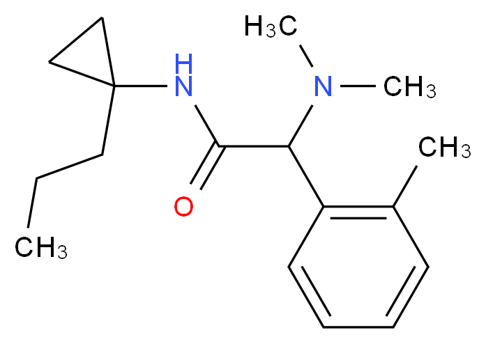 2-(dimethylamino)-2-(2-methylphenyl)-N-(1-propylcyclopropyl)acetamide_Molecular_structure_CAS_)