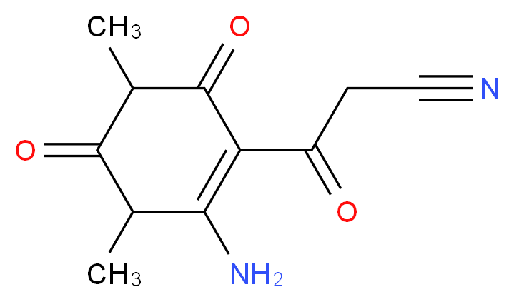 2-Amino-3,5-dimethyl-β,4,6-trioxo-1-cyclohexene-1-propanenitrile_Molecular_structure_CAS_887352-46-7)