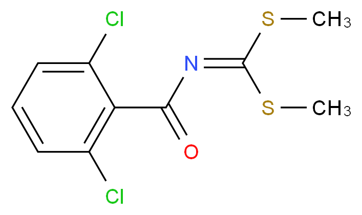 methyl N-(2,6-dichlorobenzoyl)-(methylthio)methanimidothioate_Molecular_structure_CAS_116800-83-0)
