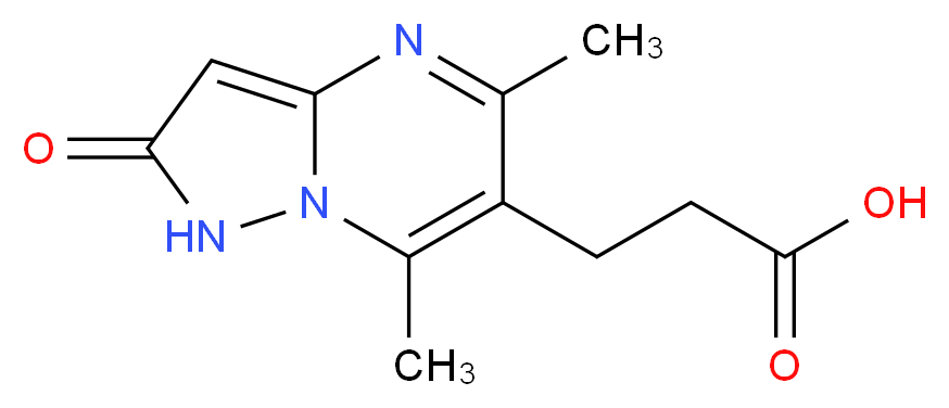 3-(5,7-dimethyl-2-oxo-1,2-dihydropyrazolo[1,5-a]pyrimidin-6-yl)propanoic acid_Molecular_structure_CAS_)