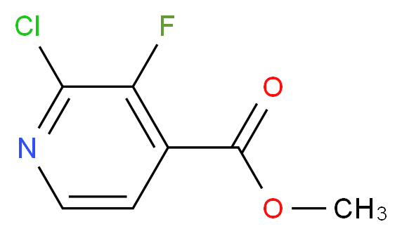 Methyl 2-chloro-3-fluoro-4-pyridinecarboxylate_Molecular_structure_CAS_628691-95-2)