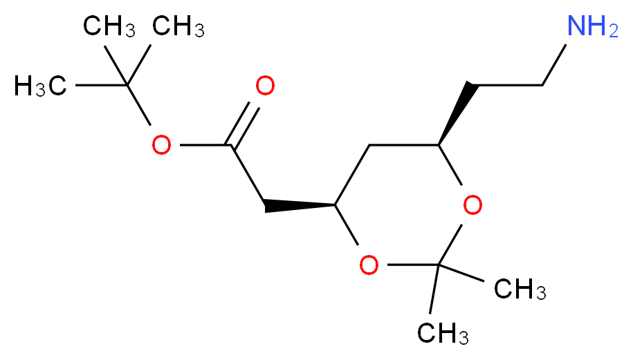 (4R,6R)-tert-Butyl-6-(2-aminoethyl)-2,2-dimethyl-1,3-dioxane-4-acetate_Molecular_structure_CAS_125995-13-3)