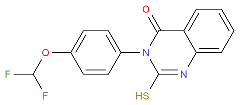 3-(4-Difluoromethoxy-phenyl)-2-mercapto-3H-quinazolin-4-one_Molecular_structure_CAS_)