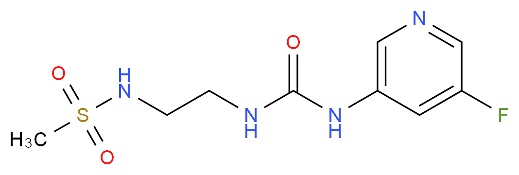 N-[2-({[(5-fluoropyridin-3-yl)amino]carbonyl}amino)ethyl]methanesulfonamide_Molecular_structure_CAS_)
