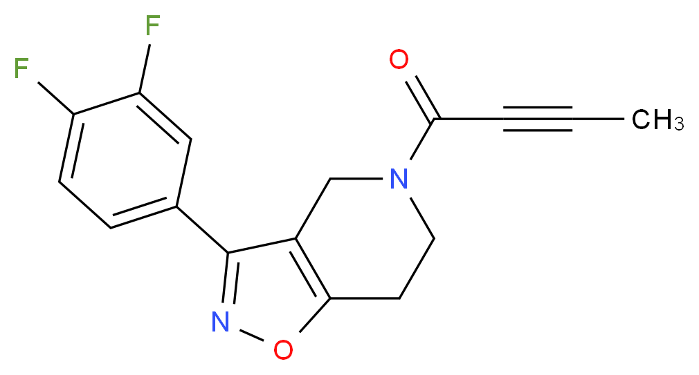 5-(2-butynoyl)-3-(3,4-difluorophenyl)-4,5,6,7-tetrahydroisoxazolo[4,5-c]pyridine_Molecular_structure_CAS_)