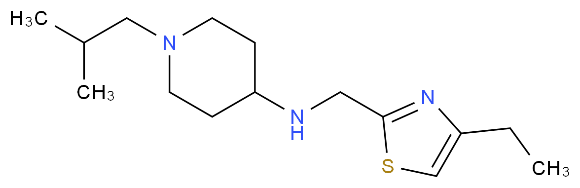 N-[(4-ethyl-1,3-thiazol-2-yl)methyl]-1-isobutylpiperidin-4-amine_Molecular_structure_CAS_)