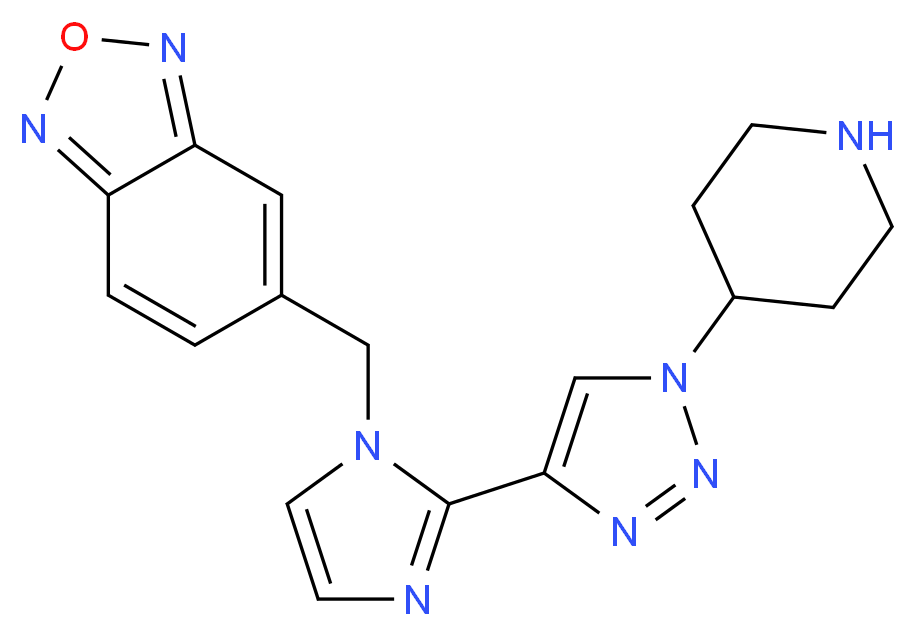5-{[2-(1-piperidin-4-yl-1H-1,2,3-triazol-4-yl)-1H-imidazol-1-yl]methyl}-2,1,3-benzoxadiazole_Molecular_structure_CAS_)