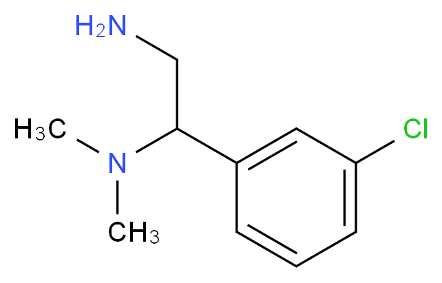 1-(3-Chloro-phenyl)-N*1*,N*1*-dimethyl-ethane-1,2-diamine_Molecular_structure_CAS_96798-20-8)