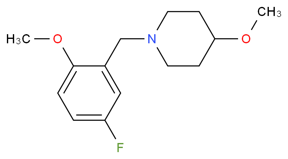 1-(5-fluoro-2-methoxybenzyl)-4-methoxypiperidine_Molecular_structure_CAS_)
