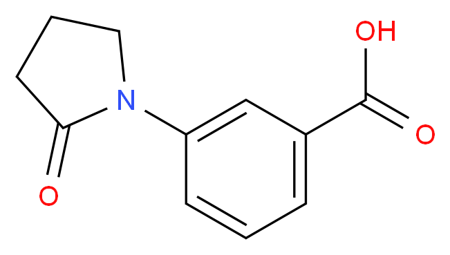 3-(2-Oxo-pyrrolidin-1-yl)-benzoic acid_Molecular_structure_CAS_)
