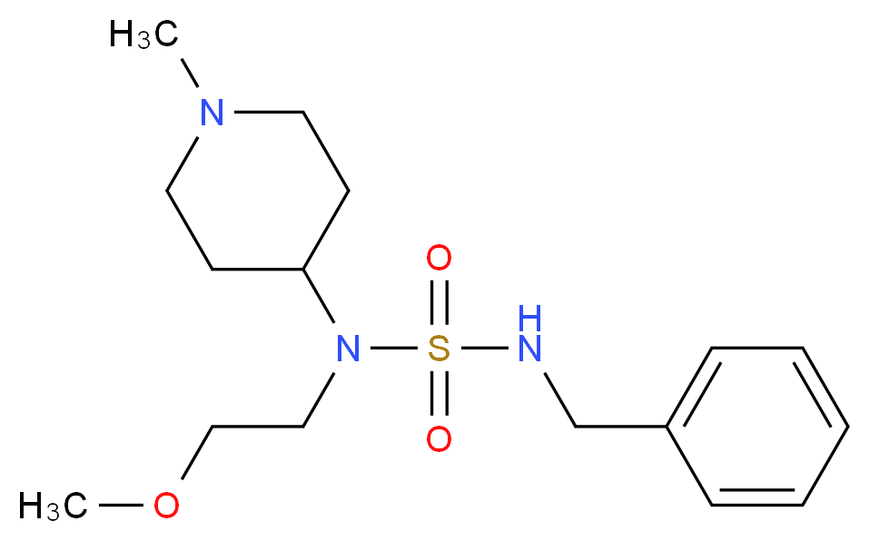 N'-benzyl-N-(2-methoxyethyl)-N-(1-methylpiperidin-4-yl)sulfamide_Molecular_structure_CAS_)