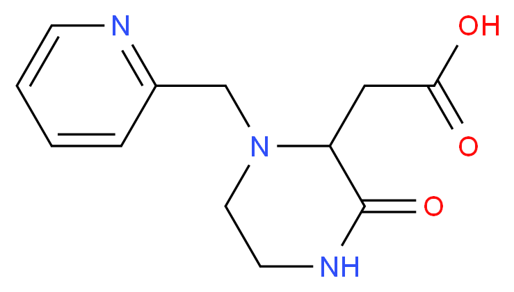 [3-Oxo-1-(pyridin-2-ylmethyl)piperazin-2-yl]acetic acid_Molecular_structure_CAS_)