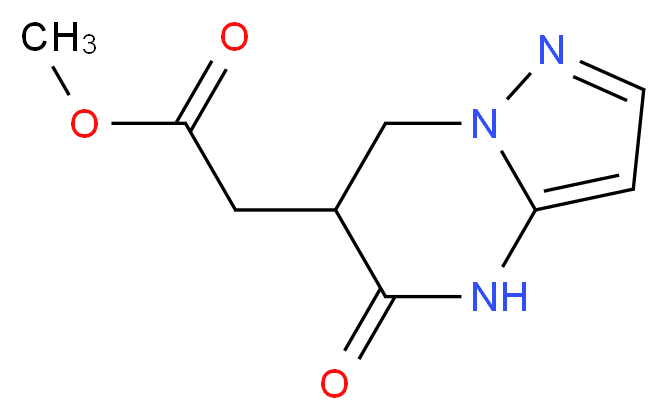 Methyl (5-oxo-4,5,6,7-tetrahydropyrazolo-[1,5-a]pyrimidin-6-yl)acetate_Molecular_structure_CAS_)