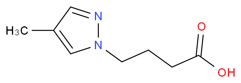 4-(4-methyl-1H-pyrazol-1-yl)butanoic acid_Molecular_structure_CAS_)