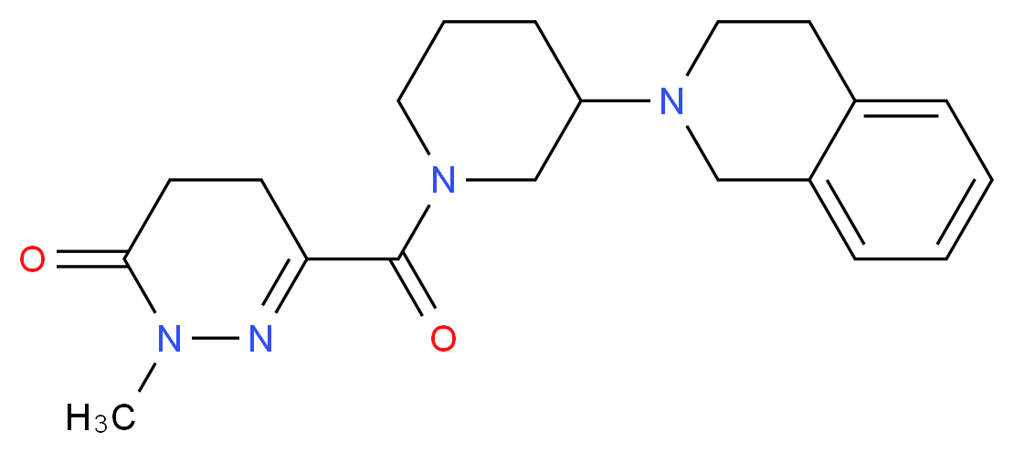 6-{[3-(3,4-dihydro-2(1H)-isoquinolinyl)-1-piperidinyl]carbonyl}-2-methyl-4,5-dihydro-3(2H)-pyridazinone_Molecular_structure_CAS_)