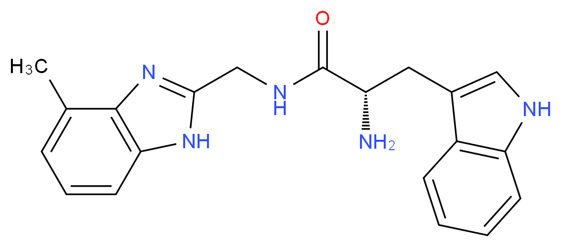 N-[(4-methyl-1H-benzimidazol-2-yl)methyl]-L-tryptophanamide_Molecular_structure_CAS_)
