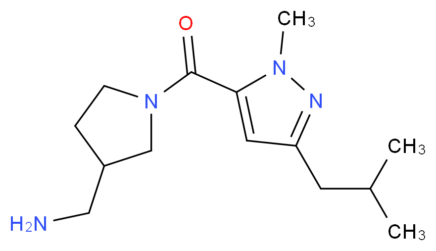 ({1-[(3-isobutyl-1-methyl-1H-pyrazol-5-yl)carbonyl]-3-pyrrolidinyl}methyl)amine_Molecular_structure_CAS_)