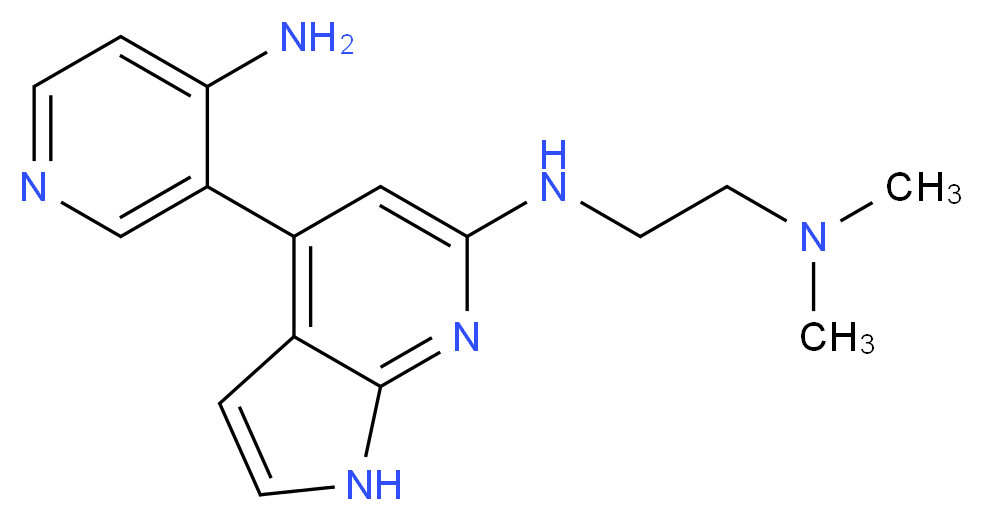 N'-[4-(4-aminopyridin-3-yl)-1H-pyrrolo[2,3-b]pyridin-6-yl]-N,N-dimethylethane-1,2-diamine_Molecular_structure_CAS_)