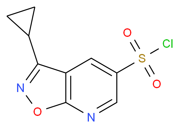 3-cyclopropyl-[1,2]oxazolo[5,4-b]pyridine-5-sulfonyl chloride_Molecular_structure_CAS_)