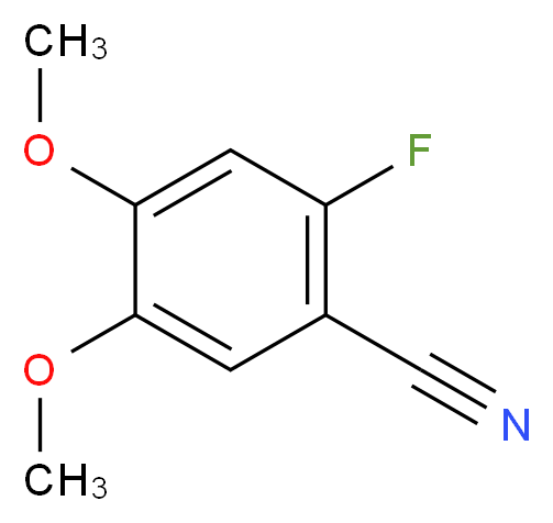 4,5-Dimethoxy-2-fluorobenzonitrile_Molecular_structure_CAS_)