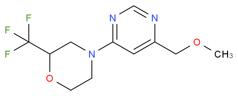 4-[6-(methoxymethyl)pyrimidin-4-yl]-2-(trifluoromethyl)morpholine_Molecular_structure_CAS_)