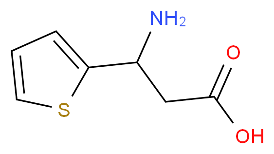 3-Amino-3-(2-thienyl)propanoic acid_Molecular_structure_CAS_18389-46-3)