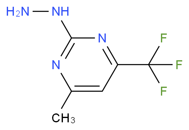 2-Hydrazino-4-methyl-6-(trifluoromethyl)pyrimidine_Molecular_structure_CAS_)