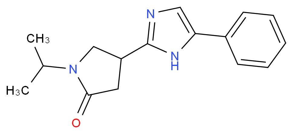 1-isopropyl-4-(5-phenyl-1H-imidazol-2-yl)-2-pyrrolidinone_Molecular_structure_CAS_)