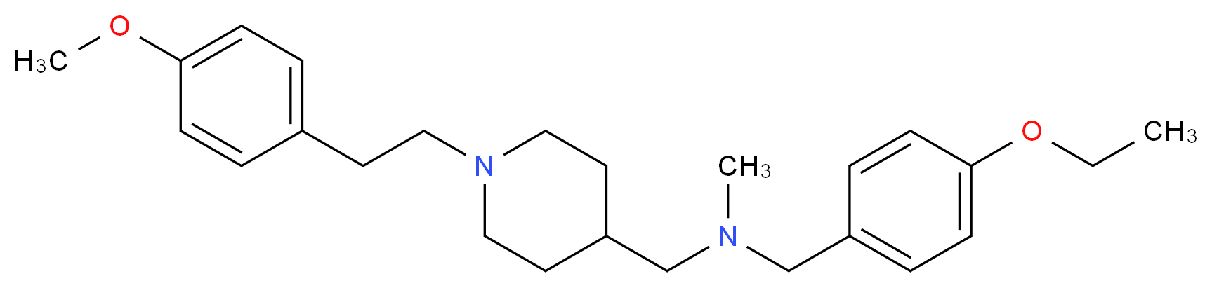 (4-ethoxybenzyl)({1-[2-(4-methoxyphenyl)ethyl]-4-piperidinyl}methyl)methylamine_Molecular_structure_CAS_)