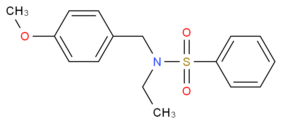 N-Ethyl-N-(4-methoxybenzyl)benzenesulphonamide_Molecular_structure_CAS_)