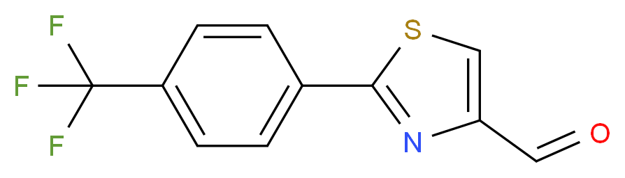 2-[4-(Trifluoromethyl)phenyl]-1,3-thiazole-4-carboxaldehyde 97%_Molecular_structure_CAS_174006-70-3)
