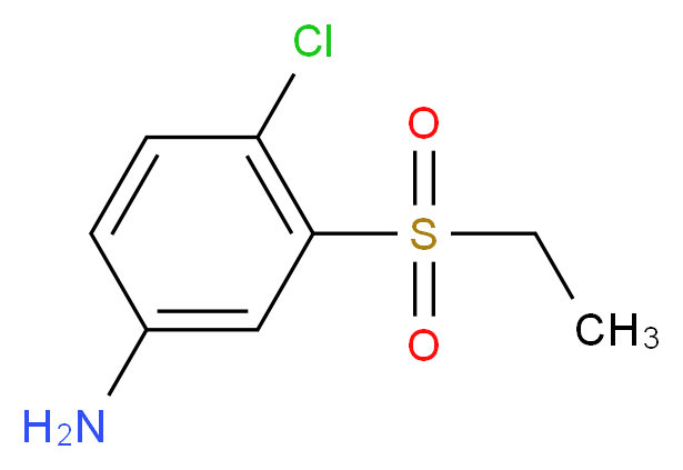 4-chloro-3-(ethanesulfonyl)aniline_Molecular_structure_CAS_)