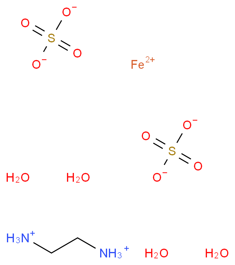 Iron(II) ethylenediammonium sulfate tetrahydrate_Molecular_structure_CAS_34962-29-3)