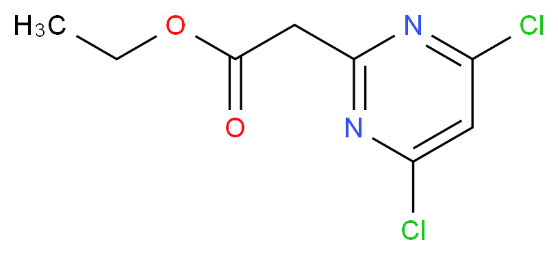 Ethyl 2-(4,6-dichloropyrimidin-2-yl)acetate_Molecular_structure_CAS_63155-10-2)