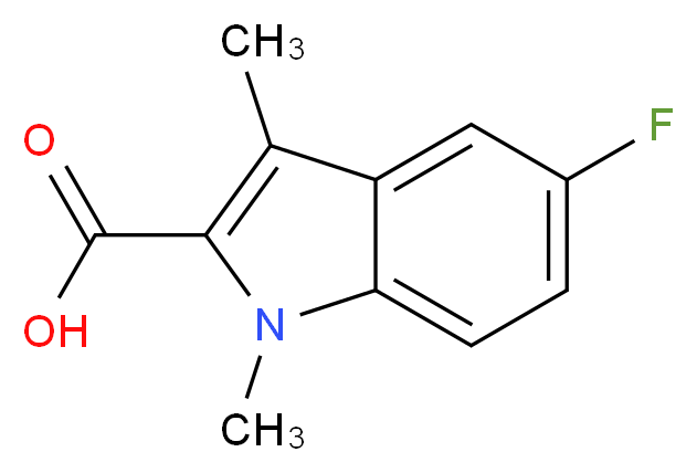 5-Fluoro-1,3-dimethyl-1H-indole-2-carboxylic acid_Molecular_structure_CAS_854531-33-2)