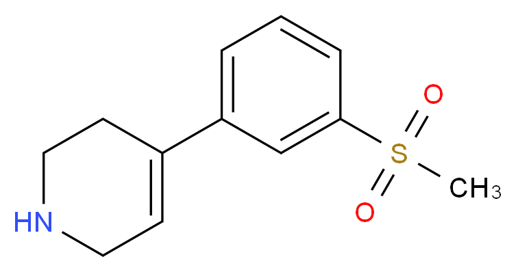 4-[3-(Methylsulfonyl)phenyl]-1,2,3,6-tetrahydropyridine_Molecular_structure_CAS_346688-58-2)
