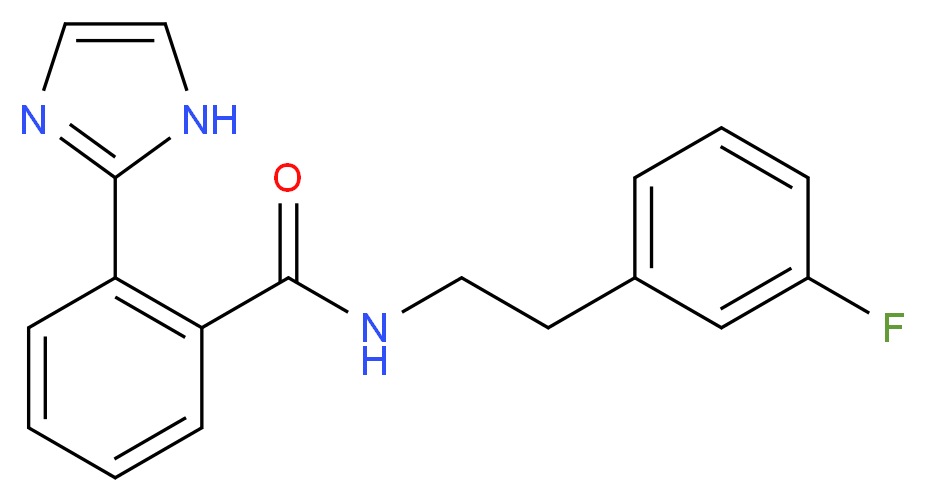 N-[2-(3-fluorophenyl)ethyl]-2-(1H-imidazol-2-yl)benzamide_Molecular_structure_CAS_)