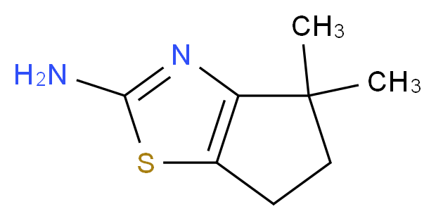 4,4-dimethyl-5,6-dihydro-4H-cyclopenta[d][1,3]thiazol-2-amine_Molecular_structure_CAS_1182284-47-4)