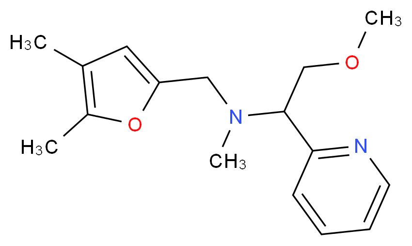N-[(4,5-dimethyl-2-furyl)methyl]-2-methoxy-N-methyl-1-pyridin-2-ylethanamine_Molecular_structure_CAS_)