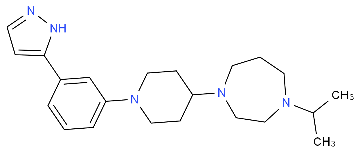 1-isopropyl-4-{1-[3-(1H-pyrazol-5-yl)phenyl]-4-piperidinyl}-1,4-diazepane_Molecular_structure_CAS_)