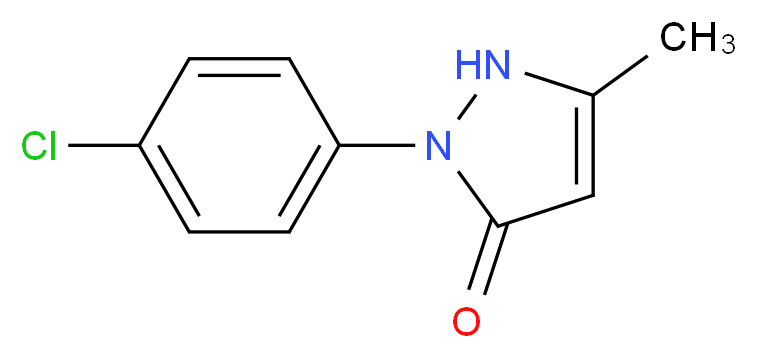 1-(p-CHLOROPHENYL)-3-METHYL-5-PYRAZOLONE_Molecular_structure_CAS_13024-90-3)