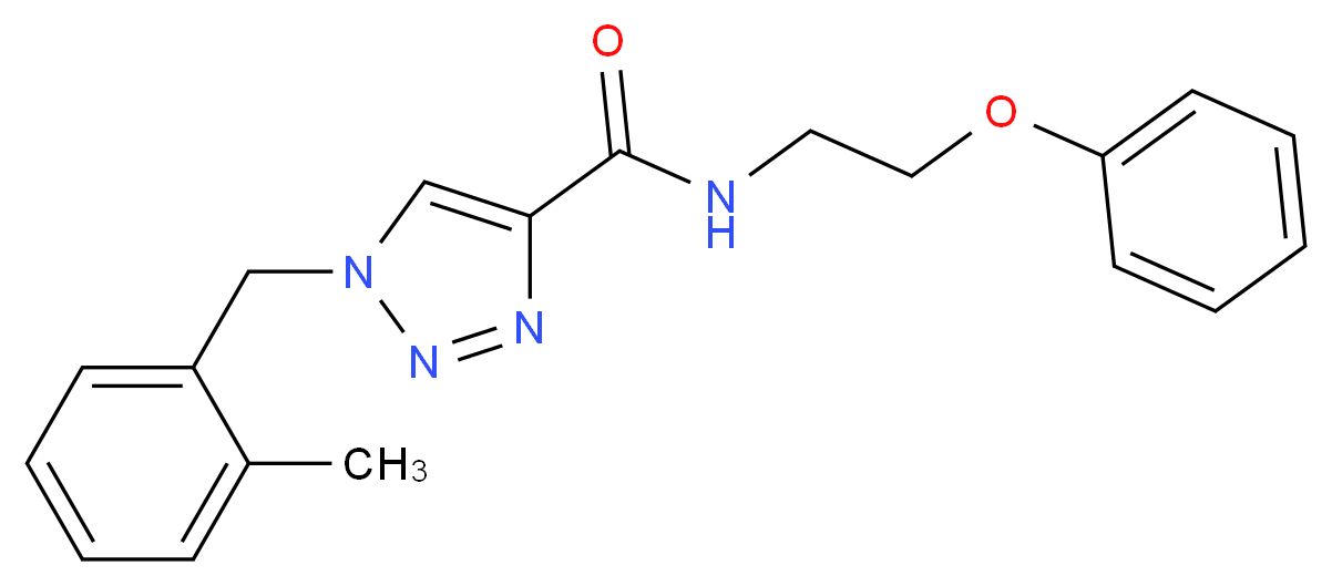 1-(2-methylbenzyl)-N-(2-phenoxyethyl)-1H-1,2,3-triazole-4-carboxamide_Molecular_structure_CAS_)