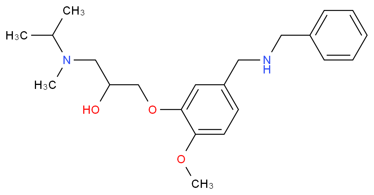 1-{5-[(benzylamino)methyl]-2-methoxyphenoxy}-3-[isopropyl(methyl)amino]-2-propanol_Molecular_structure_CAS_)
