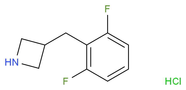 3-[(2,6-difluorophenyl)methyl]azetidine hydrochloride_Molecular_structure_CAS_)