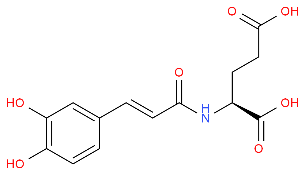 N-[3',4'-Dihydroxy-(E)-cinnamoyl]-L-glutamic Acid_Molecular_structure_CAS_860295-23-4)