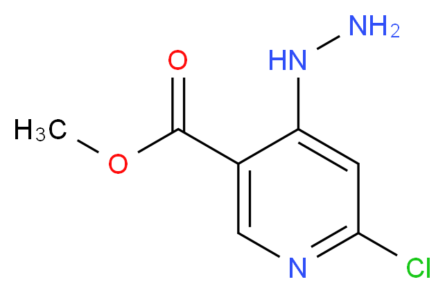 Methyl 6-chloro-4-hydrazinonicotinate_Molecular_structure_CAS_65973-40-2)