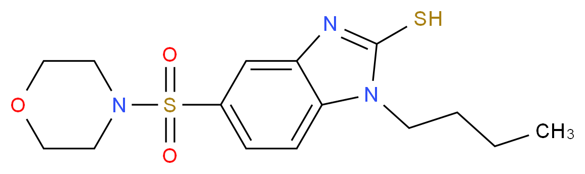 1-Butyl-5-(morpholine-4-sulfonyl)-1H-benzoimidazole-2-thiol_Molecular_structure_CAS_)
