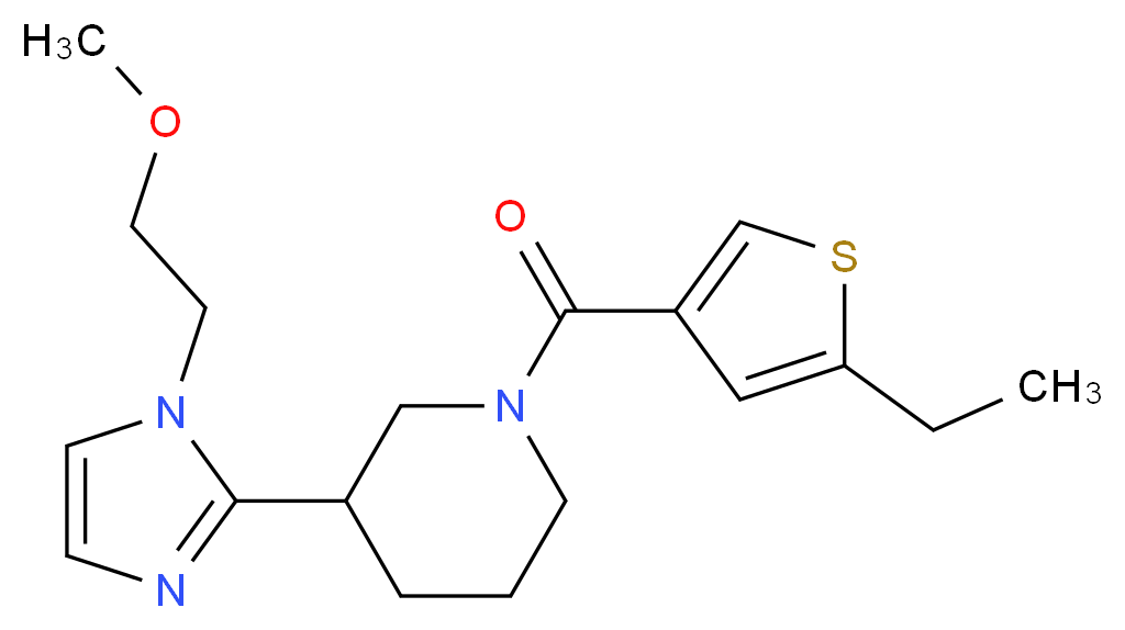 1-[(5-ethyl-3-thienyl)carbonyl]-3-[1-(2-methoxyethyl)-1H-imidazol-2-yl]piperidine_Molecular_structure_CAS_)