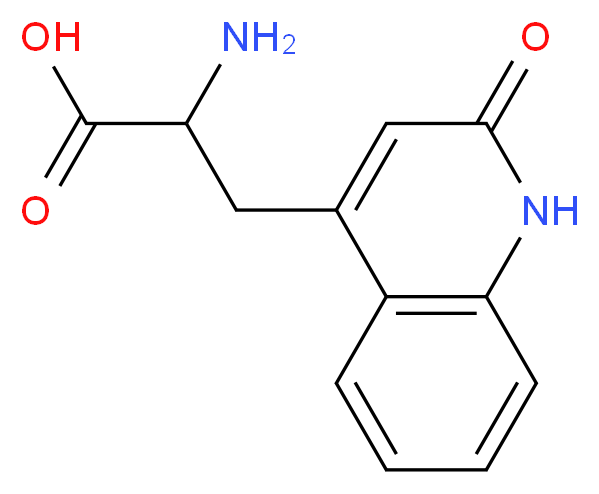 2-Amino-3-(1,2-dihydro-2-oxoquinoline-4-yl)propanoic acid_Molecular_structure_CAS_)