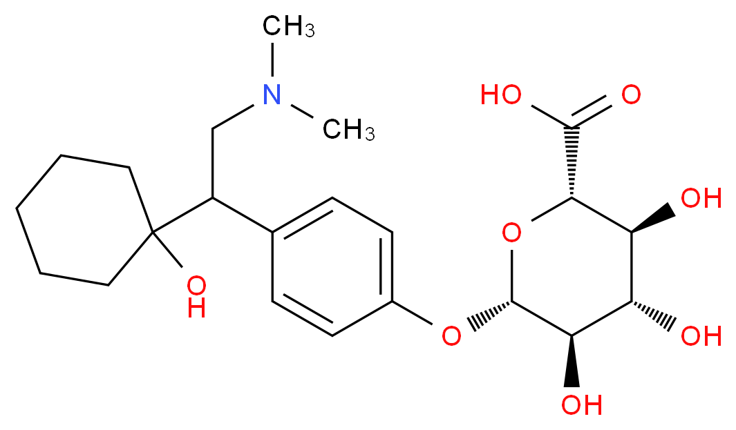 rac O-Desmethyl Venlafaxine β-D-Glucuronide_Molecular_structure_CAS_1021933-98-1)